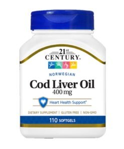 21st Century Norwegian Cod Liver Oil Heart Support - 110 Softgels 400 Mg