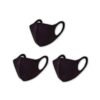 (Pack Of 3) Washable And Reusable Space Cotton Dust Black Face Mask For Adults