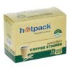 Hotpack Disposable Wooden Coffee Stirrer 14cm- 1000Pcs Beige 14cm