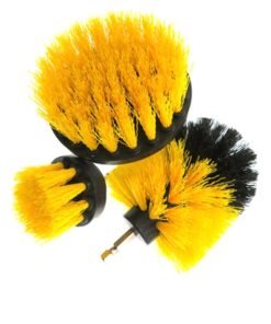 3-Piece Drill Attachment Scrubber Brush Set