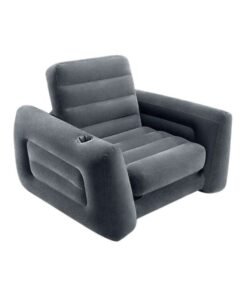 INTEX Multipurpose Inflatable Sofa Charcoal Grey 17.78x33.2x36.83cm