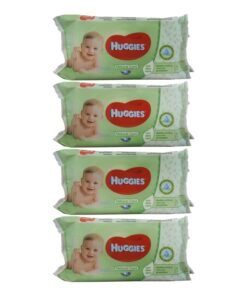 HUGGIES Natural Care Baby Wipes, 4 Packs x 56 Wipes, 224 Count