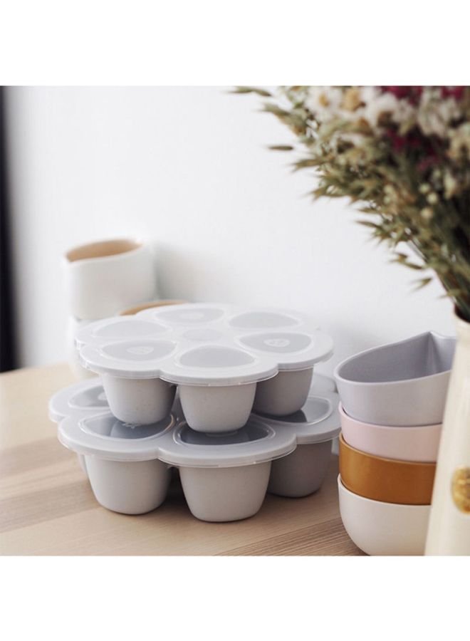 BEABA Multiportions Premium Quality Silicone Baby Food Storage Container, Baby Food Freezer Tray With Clip - On Lid, Oven And Freezer Safe , Made In Italy - Image 2