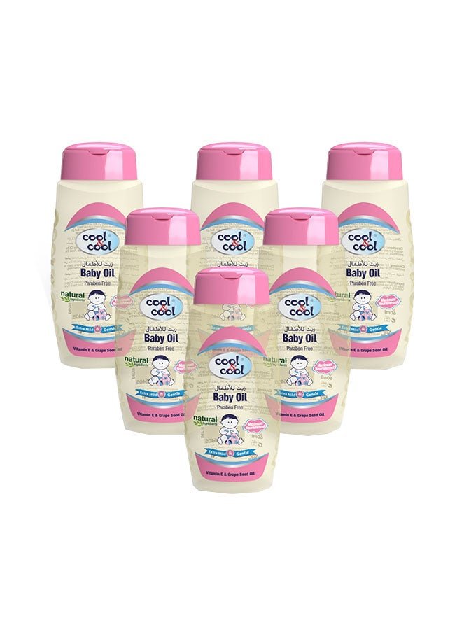 Cool & Cool Baby Oil 250Ml - Pack Of 6