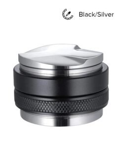 IKBEN Espresso 2 In 1 Coffee Distributor And Tamper Black/Silver 53mm
