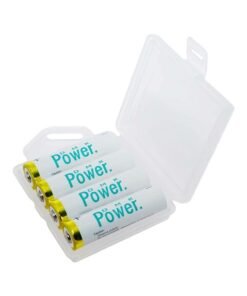 DMK Power 4-Piece Rechargeable NiMH Low Self Discharge AA Battery White