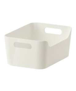 Variera High Gloss Storage Box White 24x17cm