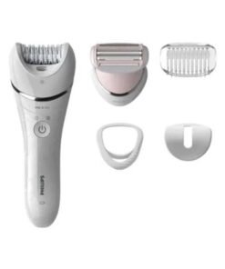 Philips Epilator Series 8000 Wet And Dry epilator BRE710/01, 2 Years Warranty White/Pink