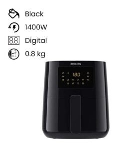 Philips Digital Essential Airfryer With 7 Presets 4.1 L 1400 W HD9252 Black