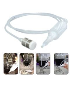 Manual Plastic Home Brew Syphon Tube Pipe Hose Water Wine Hand Transfer Pump Transparent 20*10*20cm