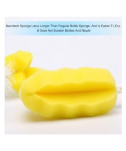 Kidle 6-Piece Multipurpose Baby Feeding Bottle Nipple And Straw Cleaning Brush Set