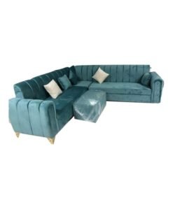 L Shape Mab Sectional Sofa Set Cyan 80x250x94cm