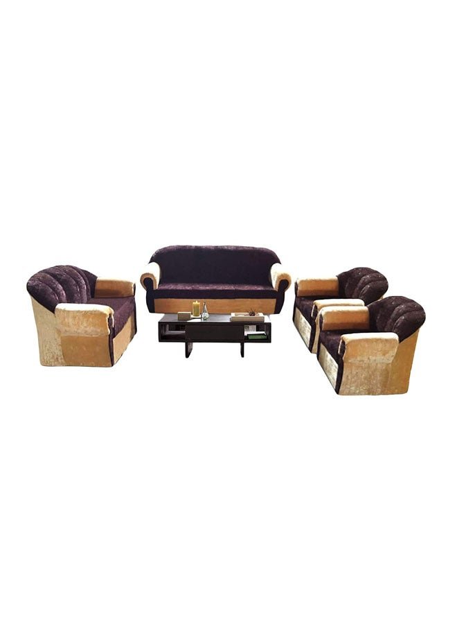 7-Seater Mab Sectional Sofa Set 200x94x80 Brown/Beige