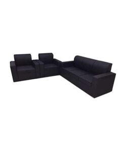 5-Seater Sofa Set 414x282x240 Black