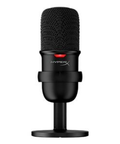 HYPERX SoloCast USB Condenser Microphone, for PC, PS4, PS5, and Mac, Faucet-to-Silence Sensor, Cardioid Polar Pattern, Ideal for Gaming, Streaming, Podcasts, Twitch, YouTube, Discord | 4P5P8AA 4P5P8AA Black