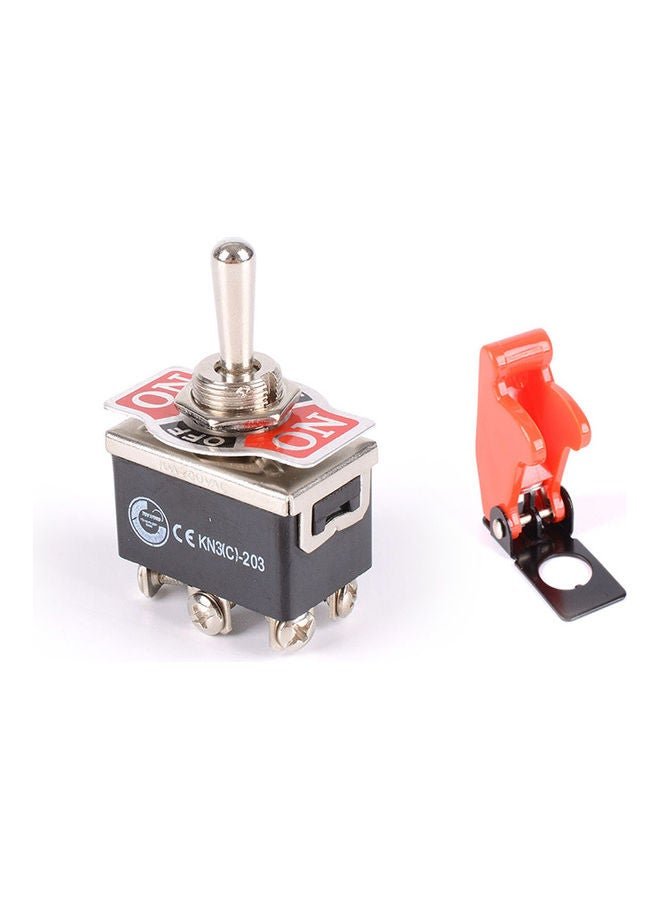 Heavy Duty Toggle Switch Flick ON/OFF Car Dash DPDT Missile Cover