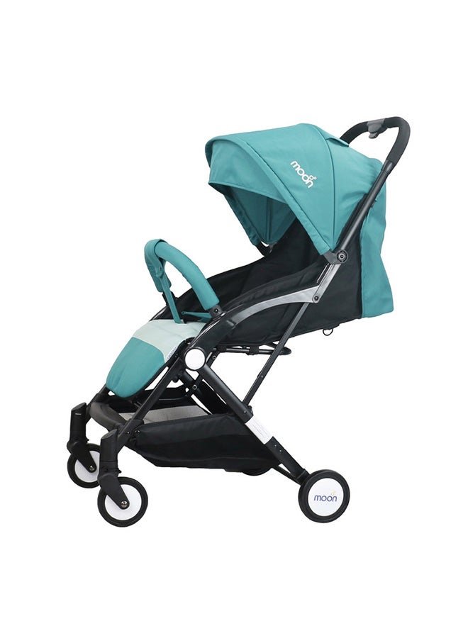 Moon Compact Stroller – Fold, Cabin-Approved, Air Travel Friendly, Lightweight, Easy Carry, for 0–3Y (0–18kg) – Sea Blue