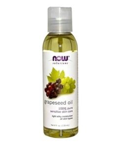 Now Foods Grapeseed Oil Sensitive Skin Care Moisturizer, 4 Oz 1.25inch