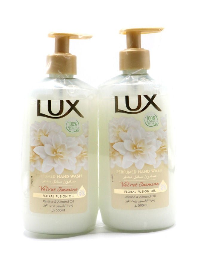 Lux Perfumed Hand Wash Velvet Touch White 2 x 500ml