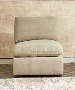Home Box Signora Armless Chair 1 Seater Beige 106 x 87cmcm