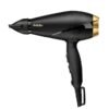 BaByliss Ac Hair Dryer 2000W Long-Life Salon Ac Motor With 2 Heat / 2 Speed Settings + Cold Shot 2.8M Salon Length Power Cord  100Km/Hour Air Speed, Removable Rear Filter  6704Sde(Black) Black 9.8x26.2x24.8cm