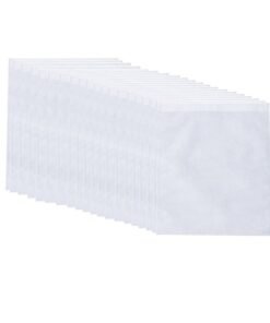 ZENHOME 30-Piece Drawstring Storage Shoes Bag White 35x45cm