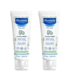 Mustela Pack Of 2 Hydra Bebe Baby Facial Skin Cream - 40ml