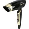 KRYPTON Hair Dryer with Cool Shot, 2 Heat Settings & Concentrator Nozzle – Compact & Travel-Friendly Design Black