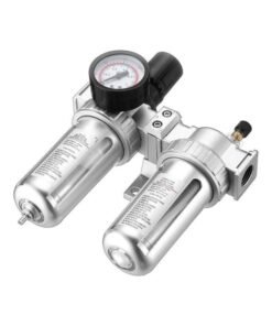 Air Compressor Filter Oil Water Separator Trap Tools With Regulator Gauge
