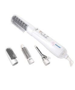 SONASHI 4in1 Hair Styler With Detachable Thermal Brush Curler Clip And Big Roller Brush  HighCareCoolOff  Adjustable Settongs 360 Degree Swivel Cord With Hanging Function  SHS-2086 White 32cm