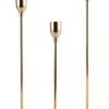 East Lady 3-Piece Candle Holder Stand Gold 25cm