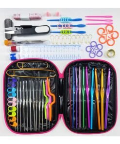 100-Piece Crochet Hooks Kit Multicolour
