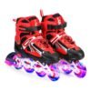 Adjustable Illuminating Inline Skates With Light Up Wheels 43.00x10.00x35.00cm
