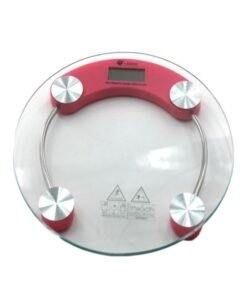 AGD Digital Weighing Scale Clear/Red 30 x 30cm