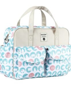 insular Polar Bear Printed Baby Diaper Handbag