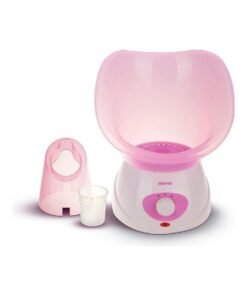 GEEPAS Facial Steamer, 40ml Capacity, 2 Speed, GFS8701, Includes 1pc Face Mask, Nose Mask, Measuring Cup, Steamer for Face, Nose, Cold, Etc Pink/White