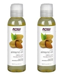 Now Foods Pack Of 2 Almond Oil Brown 118ml