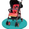 Disney Mickey Mouse Lightweight Sports Stroller + Storage Cabin 0 36 Months, Compact Design, Rear Breaks, Adjustable Leg Rest And More., Red/Black