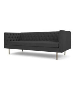 ASGHAR FURNITURE Aston 3-Seater Sofa Grey 200x88x75cm
