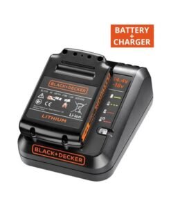 BLACK+DECKER Cordless Fast Charger with 1.5Ah Lithium-Ion Battery, Compatible with 14.4-18V Power Tools, Extended Run Time for Drilling, Driving & Light Cutting - Black, BDC1A15-GB Orange/Black