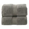 Bliss Casa 2-Piece Bath Sheets, 100% Combed Cotton 550 GSM Superior Quality Towels, Quick Dry Highly Absorbent, Thick, Soft and Hotel Bathroom Towels for Bath and Spa Grey 80x190cm