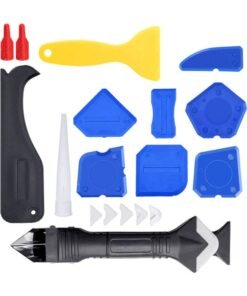 19-Piece 3 in 1 Silicone Caulking Sealant Finishing Tool Blue