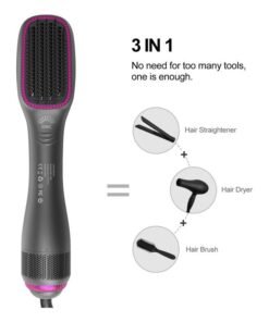 Arabest Professional Steam And Infrared Hair Dryer Grey 12.5x2.3inch