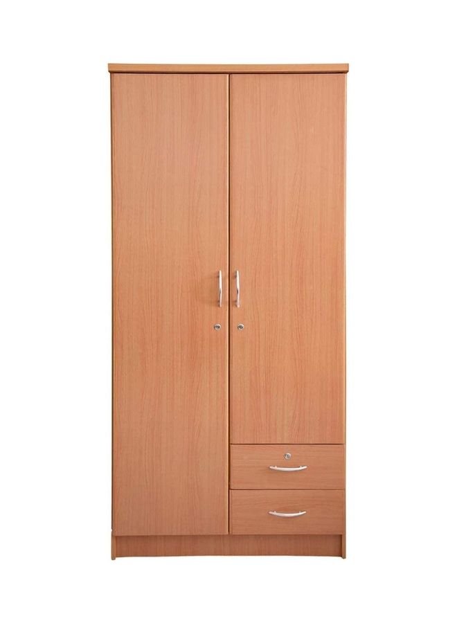 Two Door Wooden Cabinets Brown