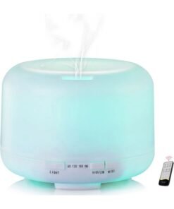 Arabest 7-Colour LED Light Lamp Aroma Diffuser Essential Oil Air Humidifier White 500ml