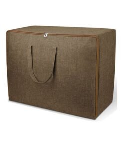 Large Blanket Clothes Storage Bag Brown 60x45x26cm