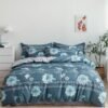RISHAHOME 6-Piece Double Size Duvet Cover Set Microfiber Multicolour