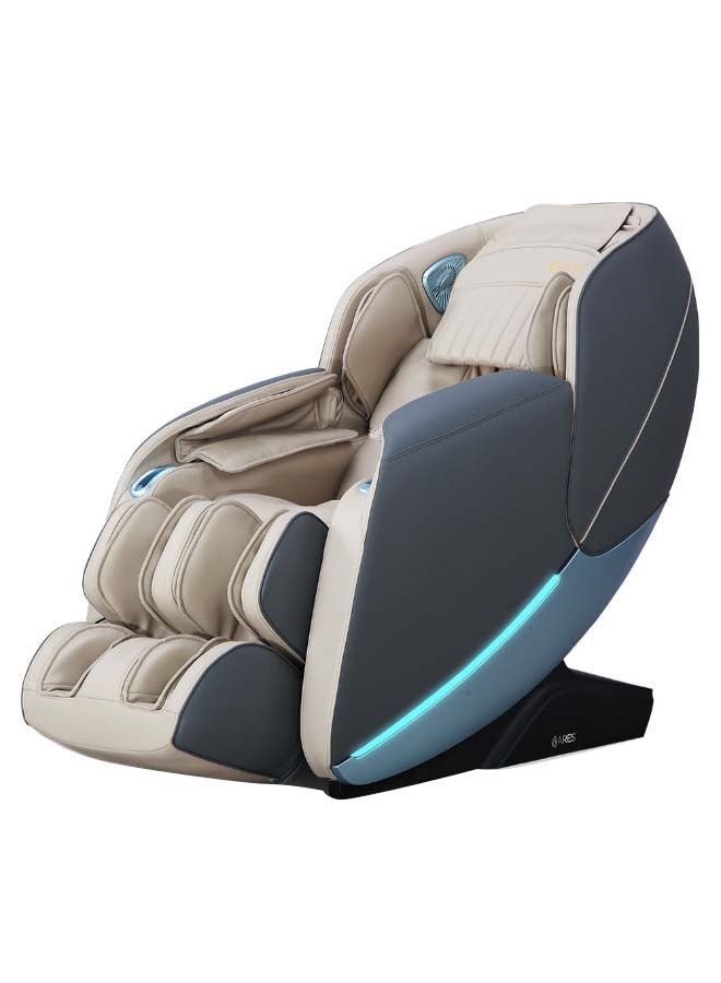 ARES ISmart-2 Full Body Massage Chair With Ai Intelligent 4D Core Manipulator Technology, Sl Shape, Beige Gray