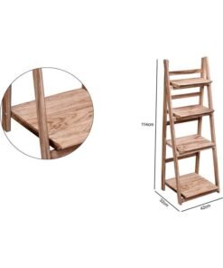 LINGWEI Multipurpose Ladder Design Brown 42x32x114cm - Image 4