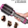 Arabest 3-In-1 Hair Dryer And Volumizer Blower Grey/Pink